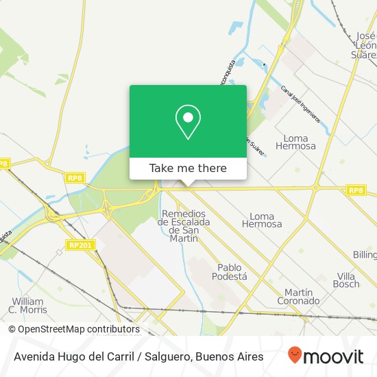 Avenida Hugo del Carril / Salguero map