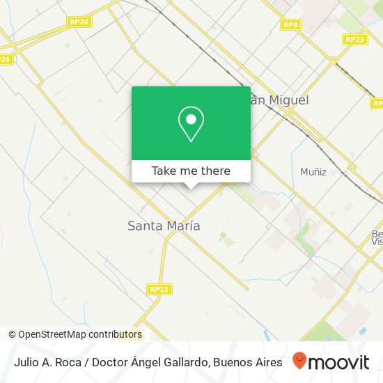 Julio A. Roca / Doctor Ángel Gallardo map