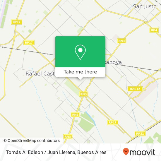 Tomás A. Edison / Juan Llerena map