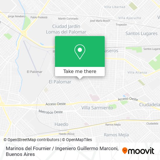 Marinos del Fournier / Ingeniero Guillermo Marconi map