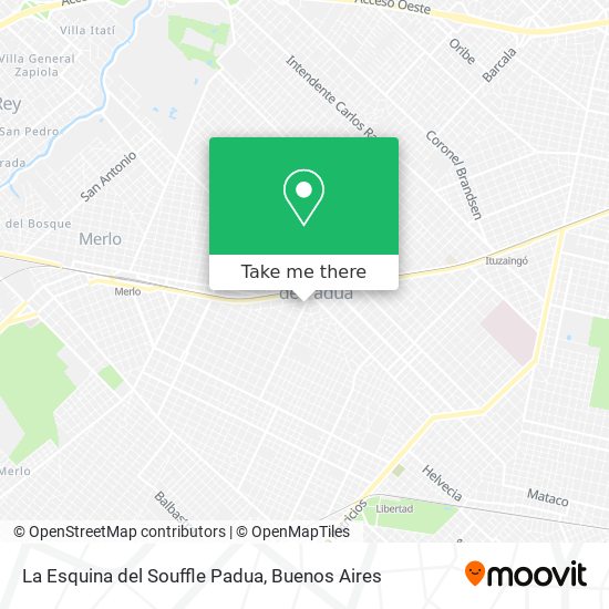 La Esquina del Souffle Padua map