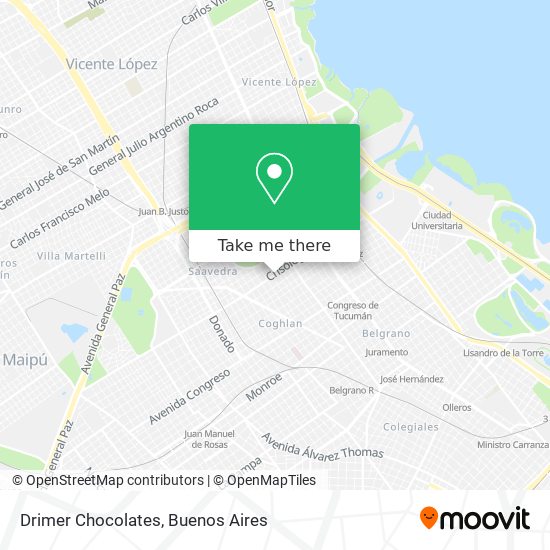 Drimer Chocolates map