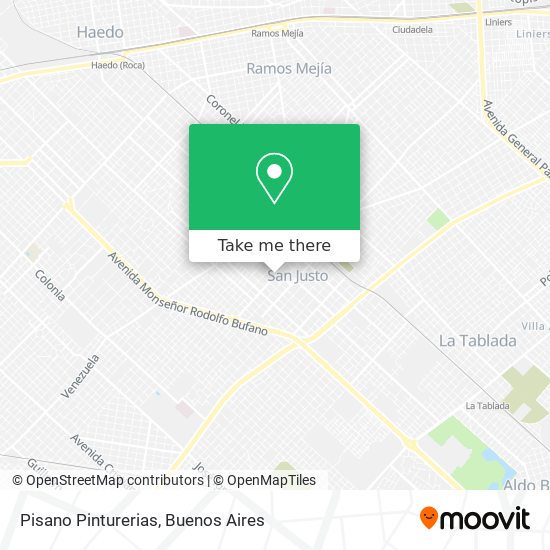 Mapa de Pisano Pinturerias