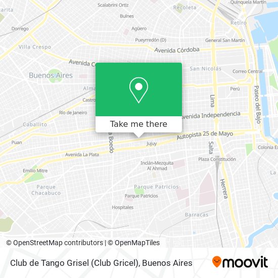 Mapa de Club de Tango Grisel (Club Gricel)