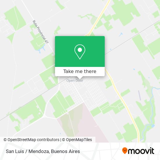 San Luis / Mendoza map