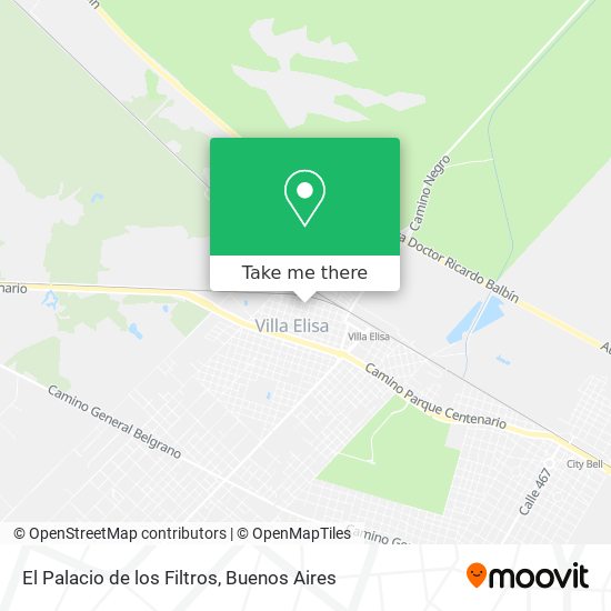 El Palacio de los Filtros map