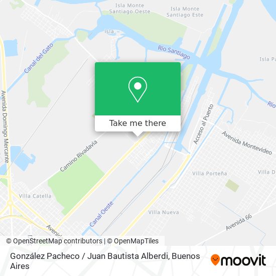 González Pacheco / Juan Bautista Alberdi map