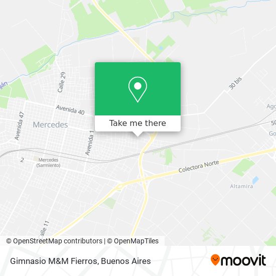 Mapa de Gimnasio M&M Fierros