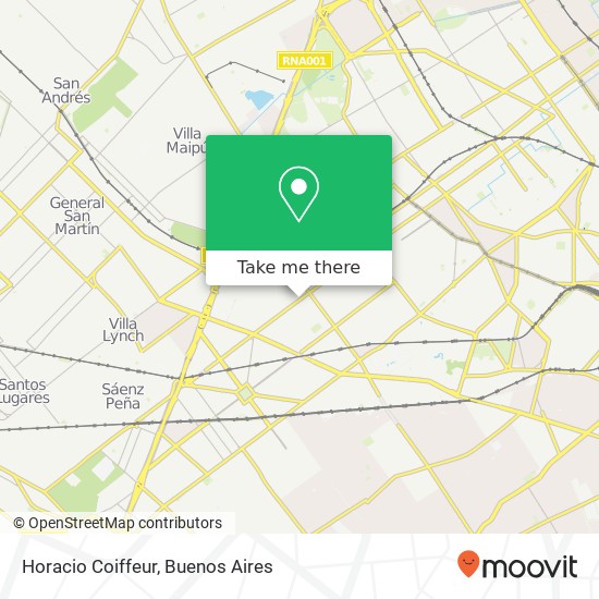 Horacio Coiffeur map