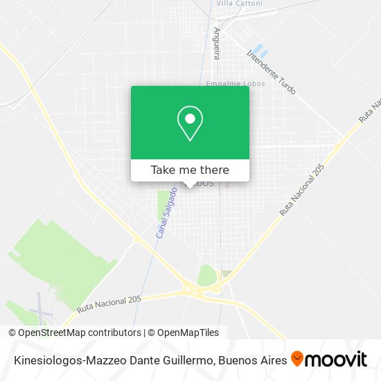 Kinesiologos-Mazzeo Dante Guillermo map
