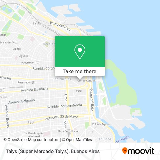 Talys (Super Mercado Taly's) map
