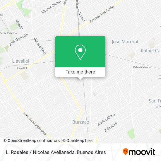 L. Rosales / Nicolás Avellaneda map