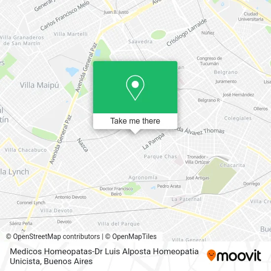 Medicos Homeopatas-Dr Luis Alposta Homeopatia Unicista map