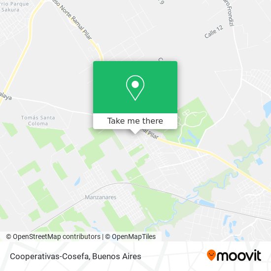 Cooperativas-Cosefa map