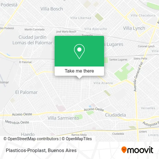 Plasticos-Proplast map