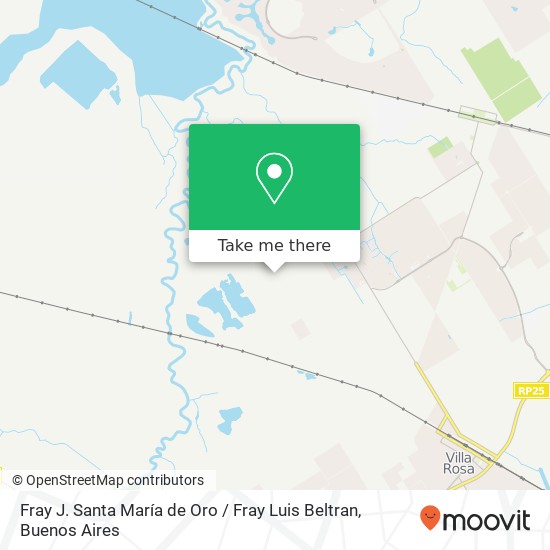 Fray J. Santa María de Oro / Fray Luis Beltran map