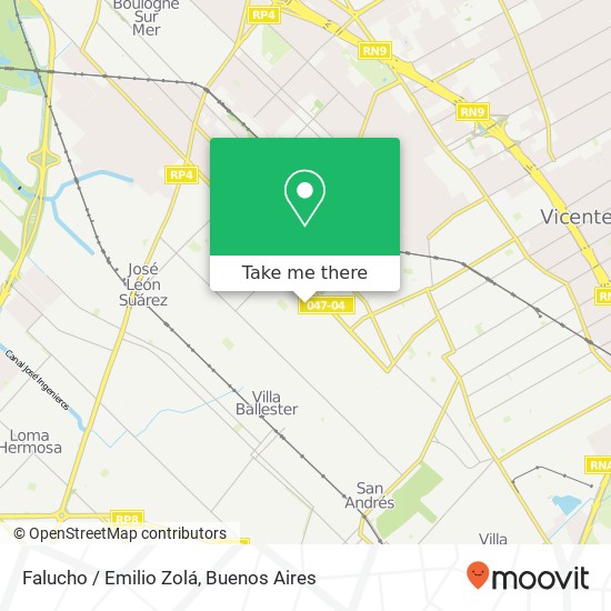 Mapa de Falucho / Emilio Zolá