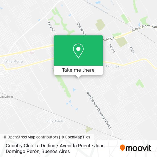 Country Club La Delfina / Avenida Puente Juan Domingo Perón map