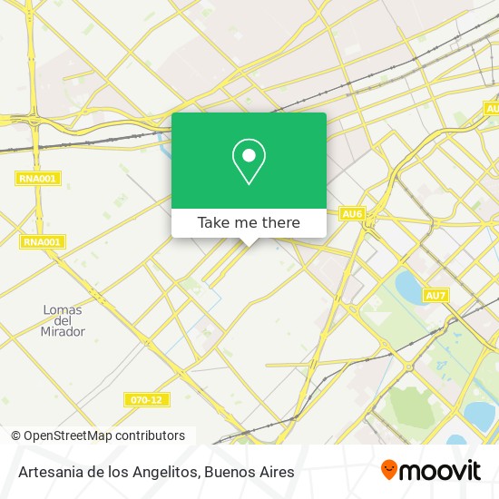 Artesania de los Angelitos map