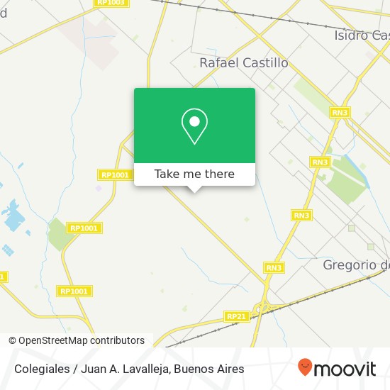 Colegiales / Juan A. Lavalleja map