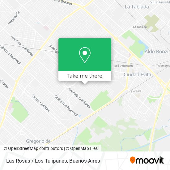 Las Rosas / Los Tulipanes map