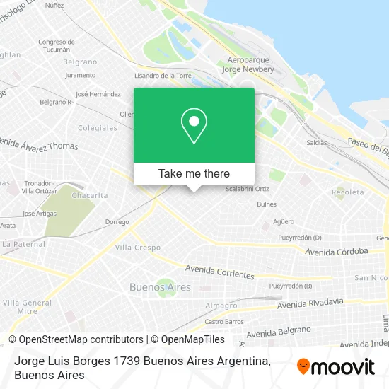 Jorge Luis Borges 1739  Buenos Aires  Argentina map