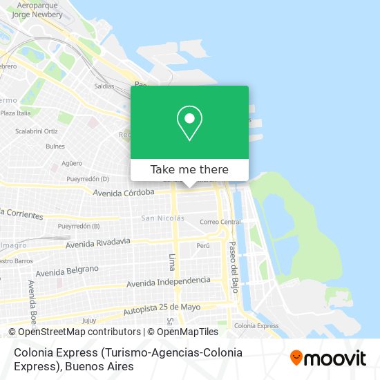 Colonia Express (Turismo-Agencias-Colonia Express) map
