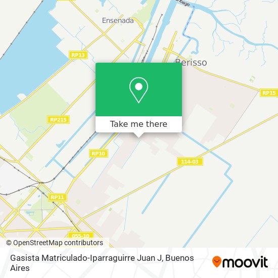 Mapa de Gasista Matriculado-Iparraguirre Juan J