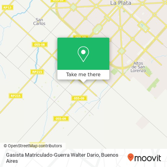 Gasista Matriculado-Guerra Walter Dario map