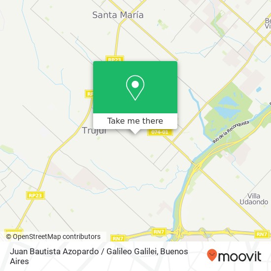 Mapa de Juan Bautista Azopardo / Galileo Galilei