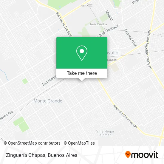 Zinguería Chapas map