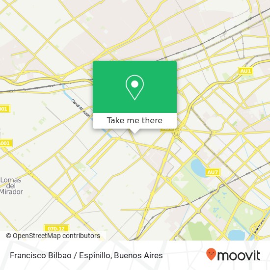 Francisco Bilbao / Espinillo map