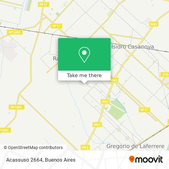Acassuso 2664 map