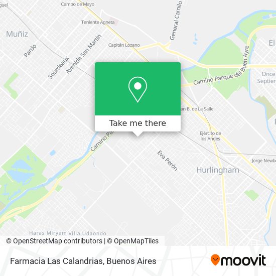 Mapa de Farmacia Las Calandrias