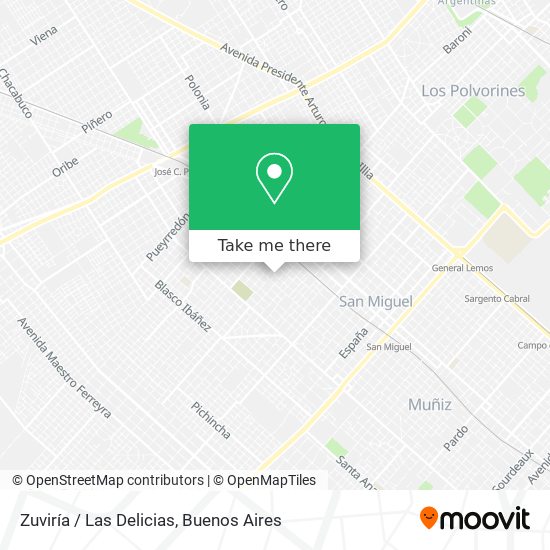 Zuviría / Las Delicias map