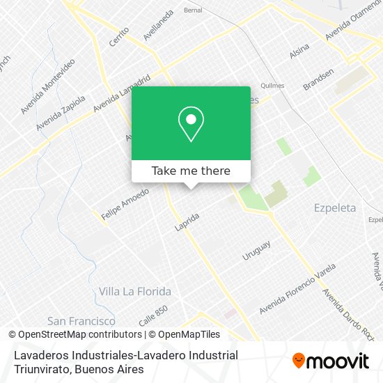 Mapa de Lavaderos Industriales-Lavadero Industrial Triunvirato
