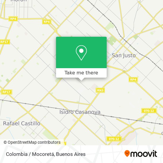 Colombia / Mocoretá map