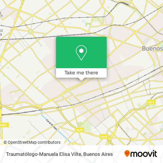 Traumatólogo-Manuela Elisa Vilte map