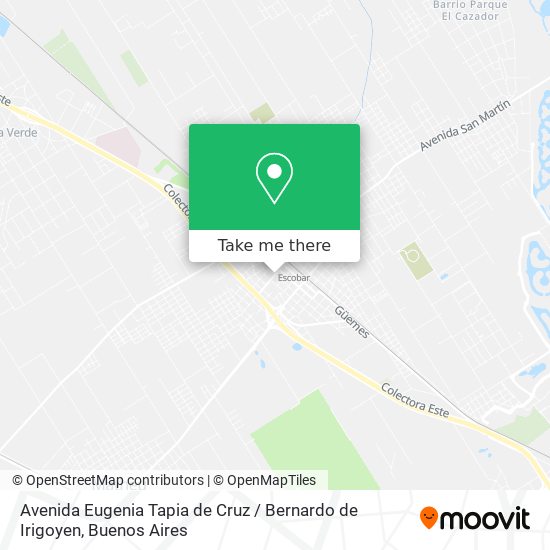 Avenida Eugenia Tapia de Cruz / Bernardo de Irigoyen map