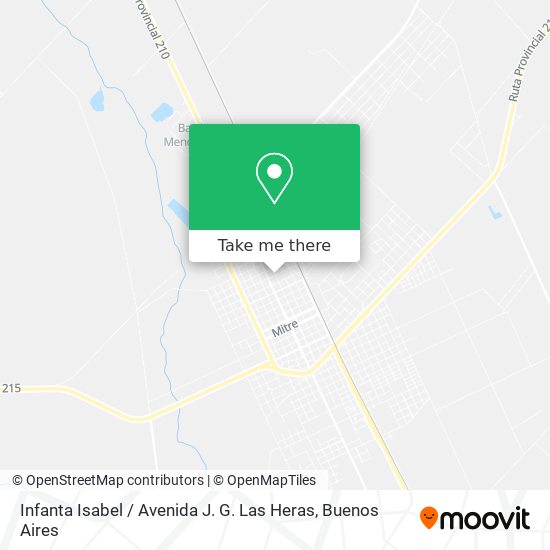 Mapa de Infanta Isabel / Avenida J. G. Las Heras