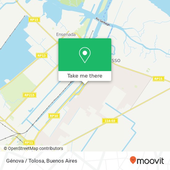 Génova / Tolosa map