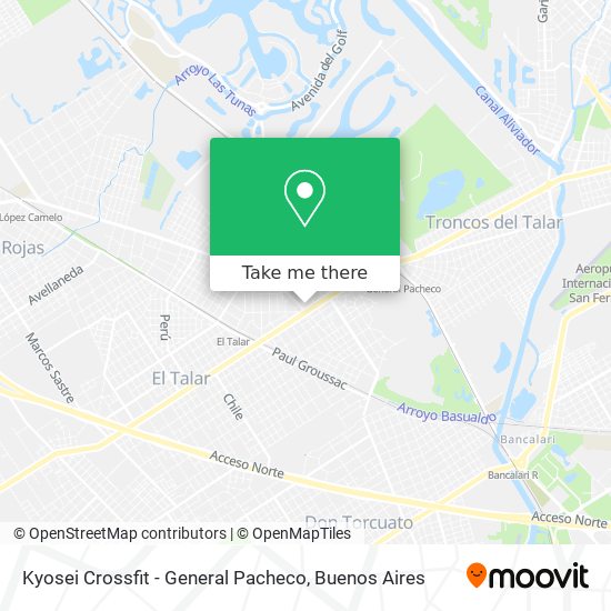 Mapa de Kyosei Crossfit - General Pacheco