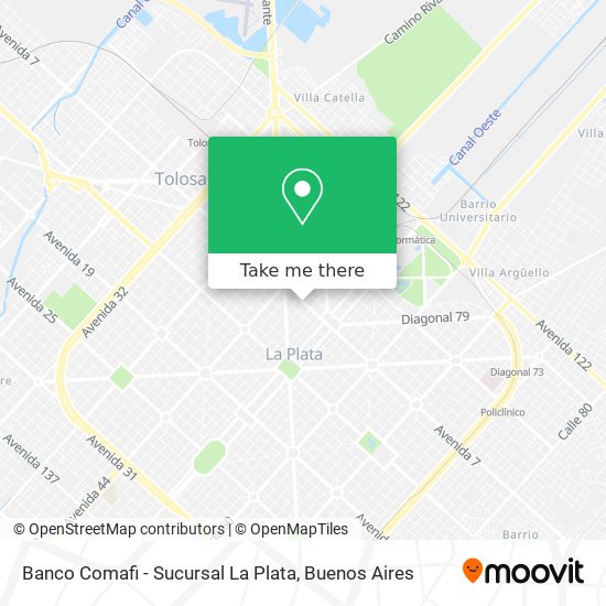 Banco Comafi - Sucursal La Plata map