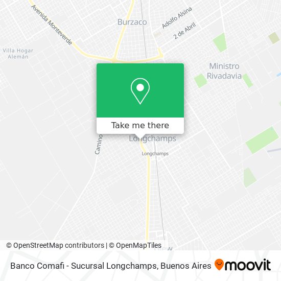 Banco Comafi - Sucursal Longchamps map