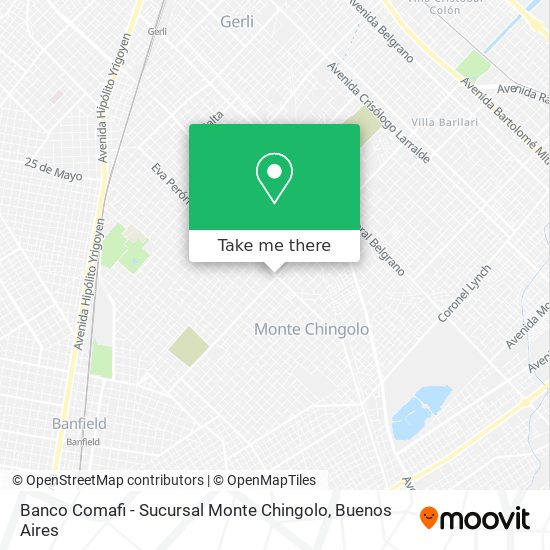 Banco Comafi - Sucursal Monte Chingolo map