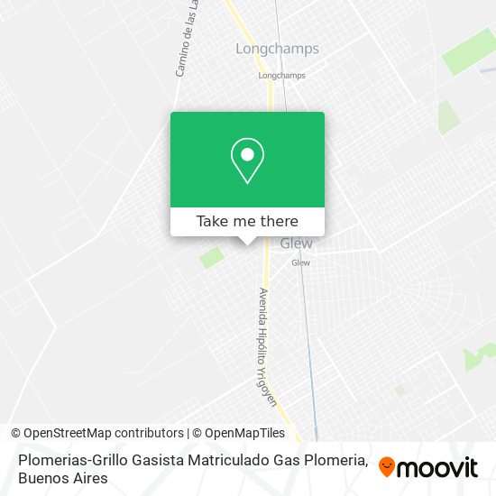 Plomerias-Grillo Gasista Matriculado Gas Plomeria map