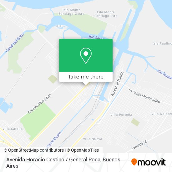 Avenida Horacio Cestino / General Roca map