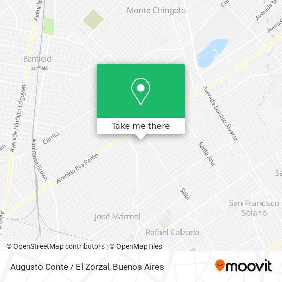 Augusto Conte / El Zorzal map