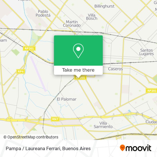 Pampa / Laureana Ferrari map