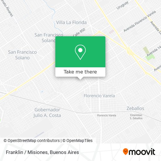Franklin / Misiones map